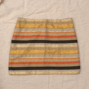 J. Crew Metallic Skirt